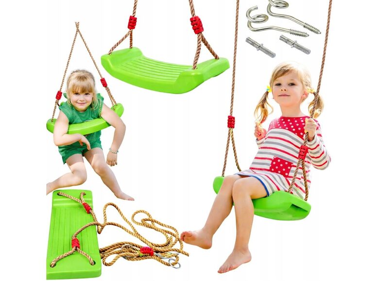 Vaikiškos lauko supynės, žalia