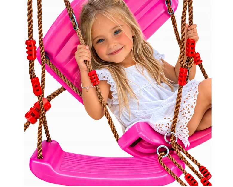 Vaikiškos lauko supynės, rožinės