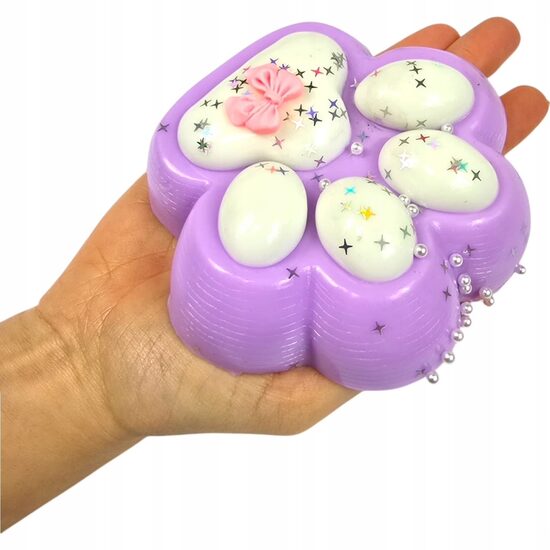 Antistresinis žaislas šviečianti Cat Paw, 12x10x4 cm
