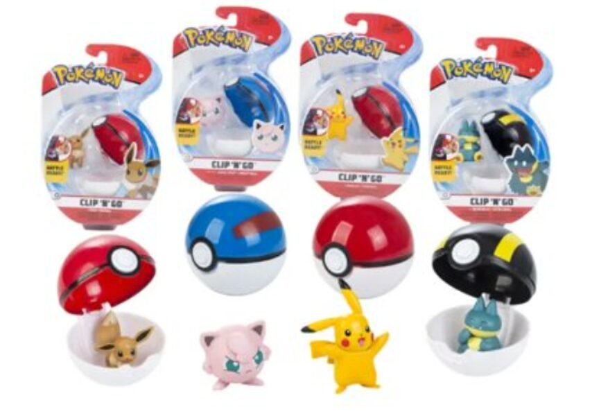 Figūrėlė Happy People Figūrėlė Pokémon Clip N Go 4 cm, 10 vnt.